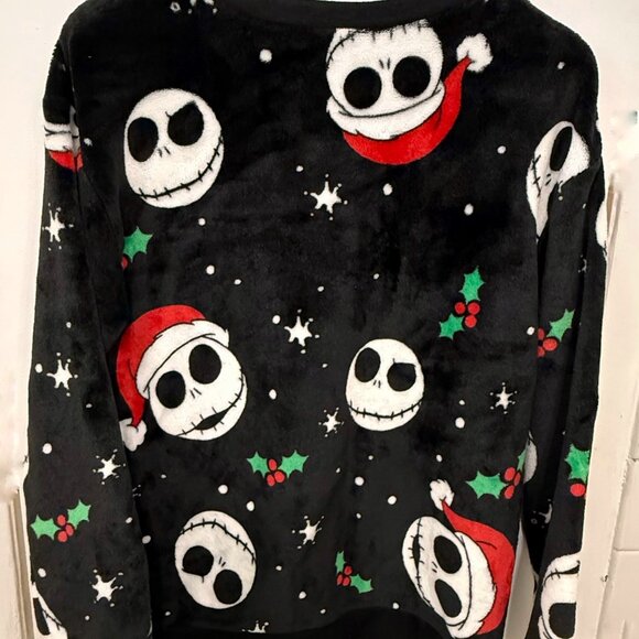 Nightmare Before Christmas Jack Skellington Graphic Sweatshirt – Juniors Black - Picture 2 of 7